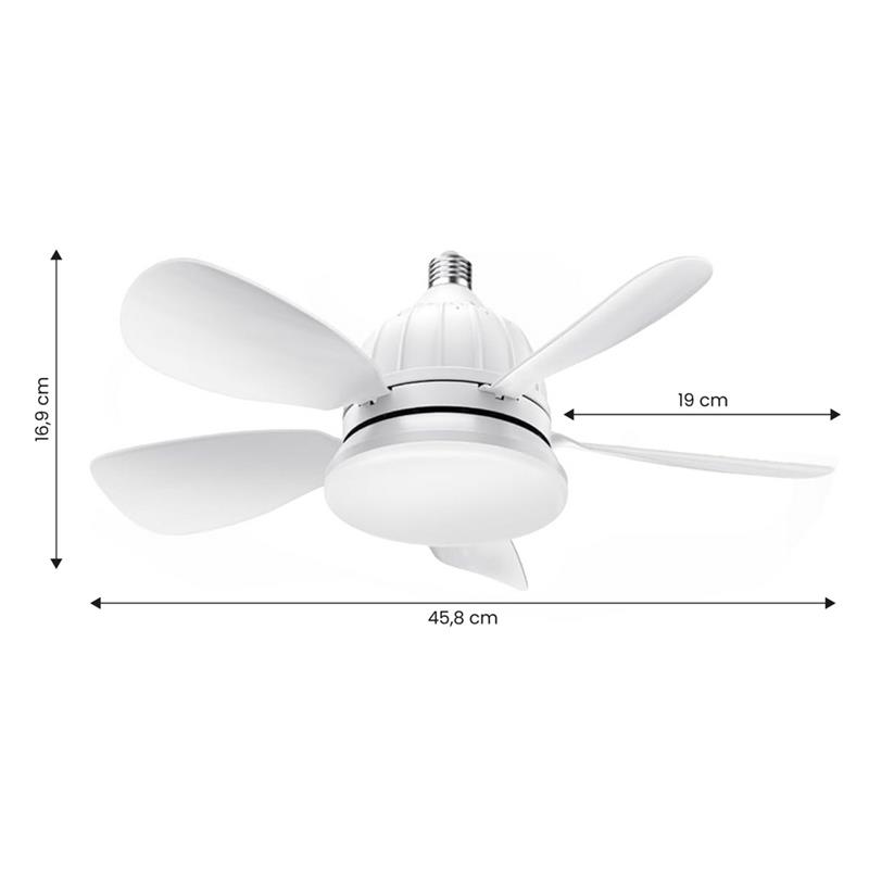 VENTILATORE DA SOFFITTO CON LUCE