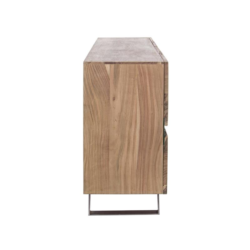 ACHILLE MADIA 4/A ACACIA METALLO 198X43X85CM
