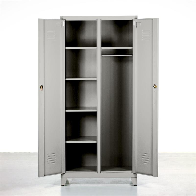 YUMI ARMADIO SPORCO PULITO 85X50X190 CM GRIGIO