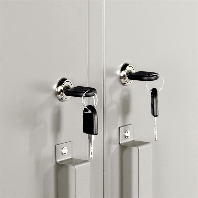 YUMI ARMADIO SPORCO PULITO 85X50X190 CM GRIGIO