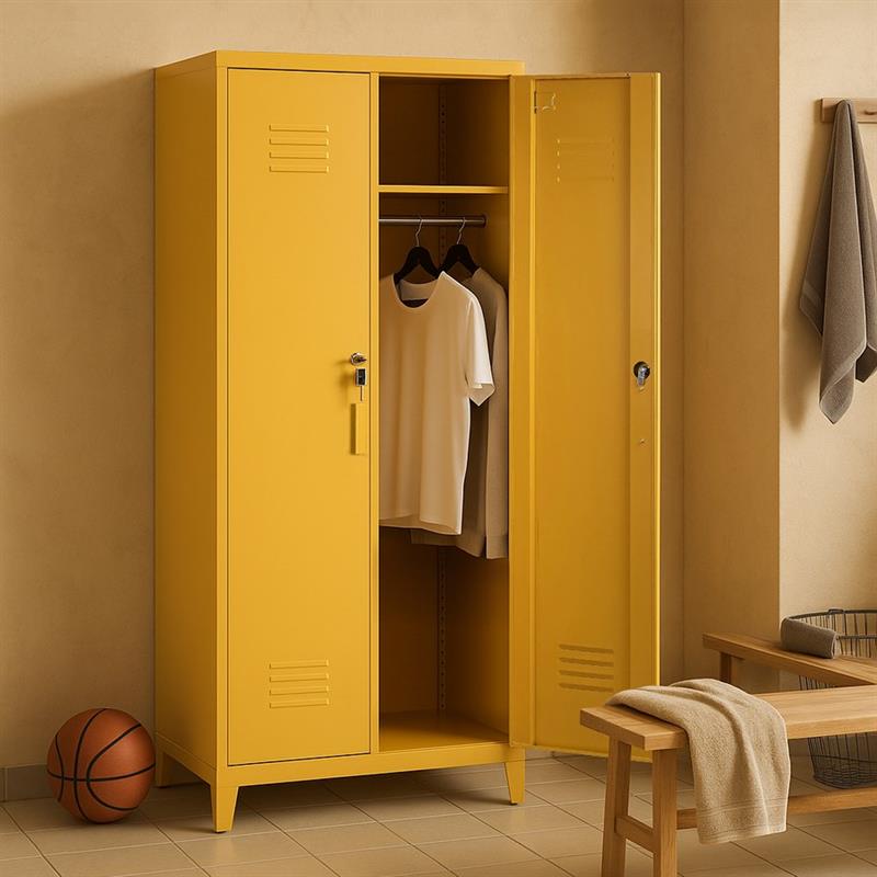 YUMI ARMADIO SPORCOPULITO 85X50X190 CM SENAPE