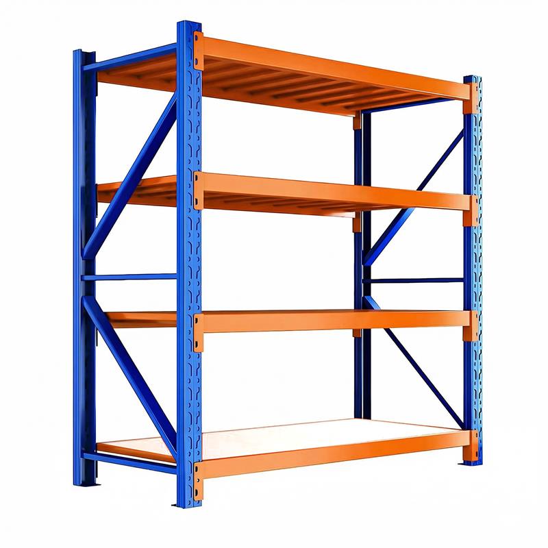 Scaffale metallico professionale per carichi voluminosi portata 600kg 200x50x200cm