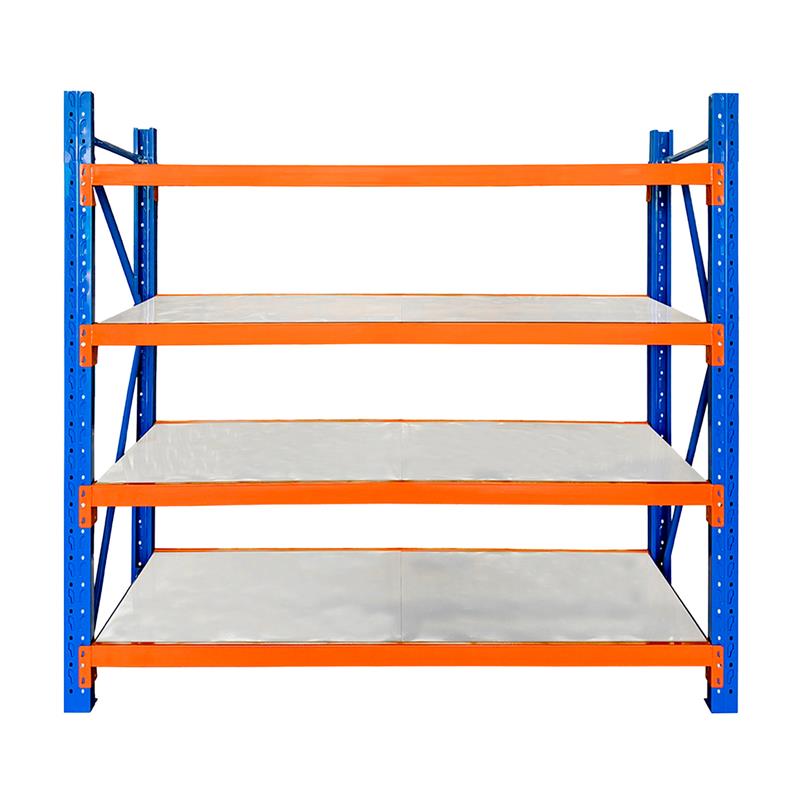 Scaffale metallico professionale per carichi voluminosi portata 600kg 200x50x200cm