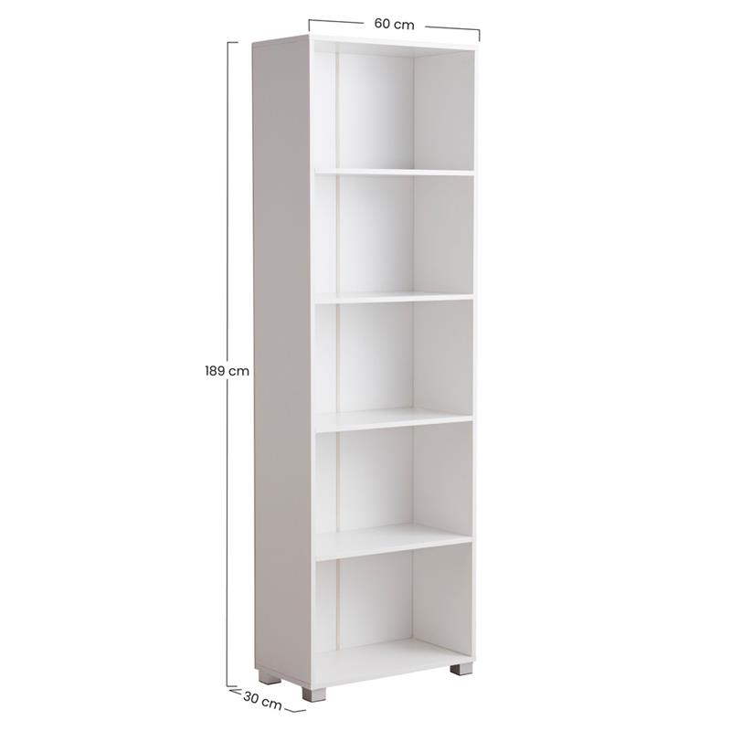 BUZ LIBRERIA BIANCA 60X30X189 CM
