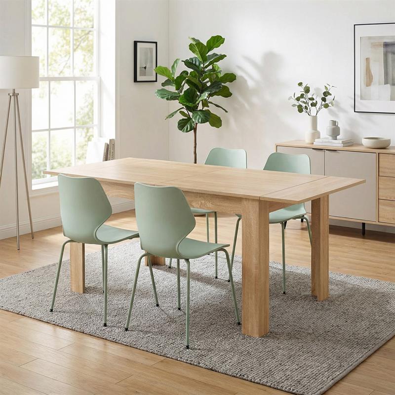 HARPER TAVOLO EXTEN ROVERE 140-190X90X77 CM