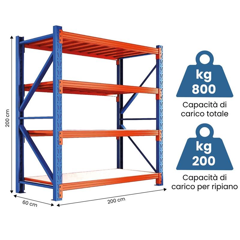 SCAFF RACK PES 200X60X200CM