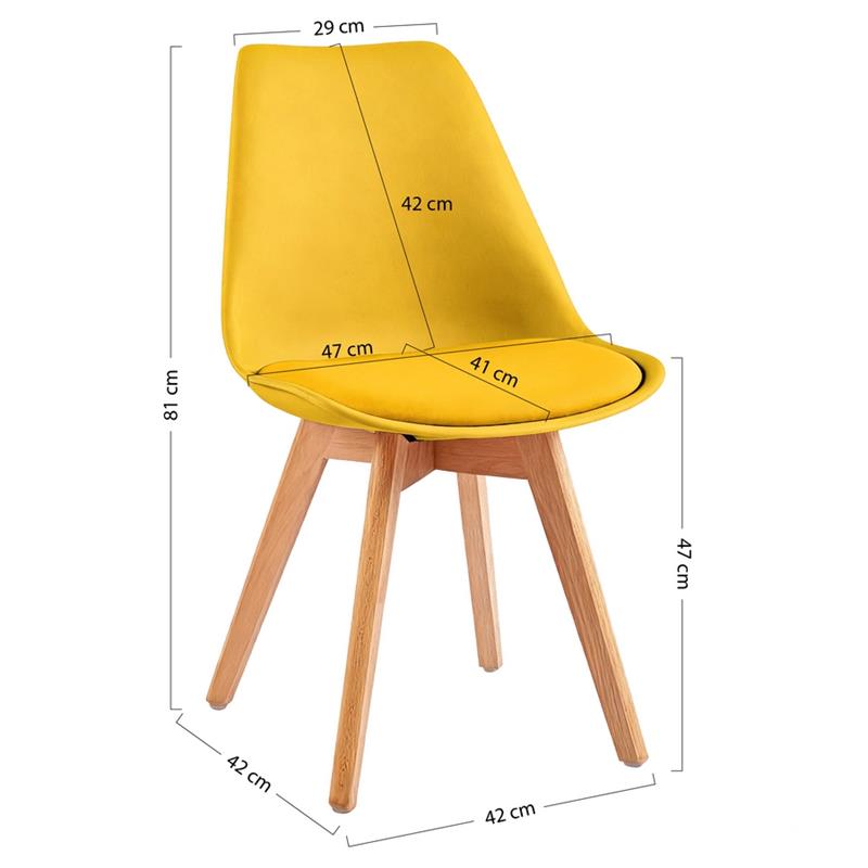 CANDICE SEDIA GIALLO SENAPE #70046