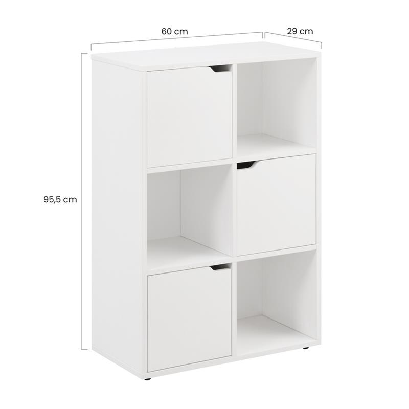 UBLI CUBO 6C BIANCO 59,6X29X90,5 CM