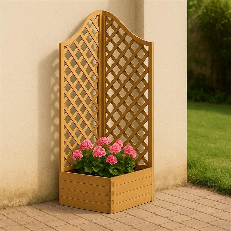 SEPARE' ANGOLARE CON FIORIERA 68X48X158H CM