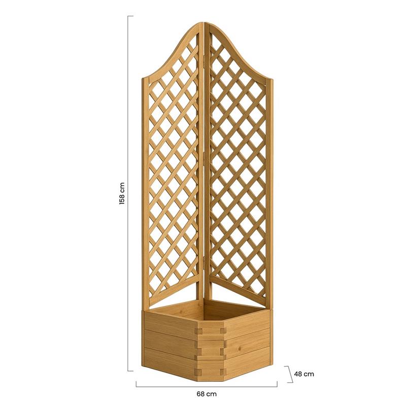 SEPARE' ANGOLARE CON FIORIERA 68X48X158H CM