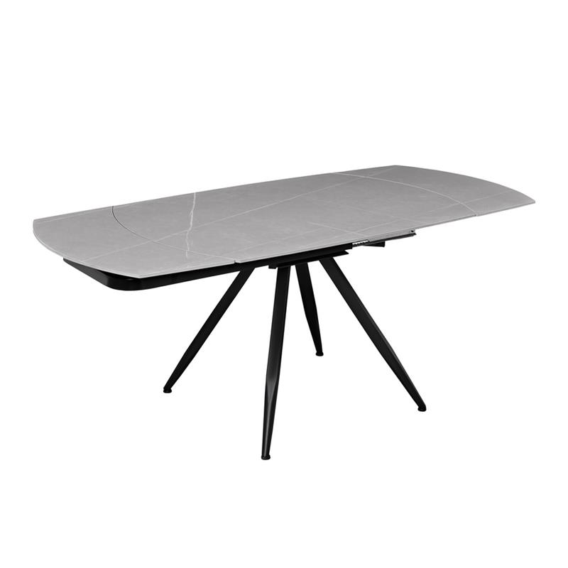 CASSIE TAVOLO EXTEN TOP CERAMICA GRIGIO 120-180X88X76 CM