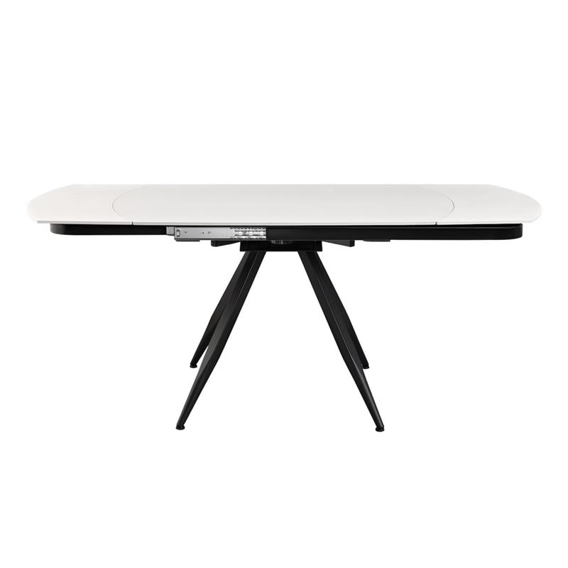 CASSIE TAVOLO EXTEN TOP CERAMICA CREMA 120-180X88X76 CM