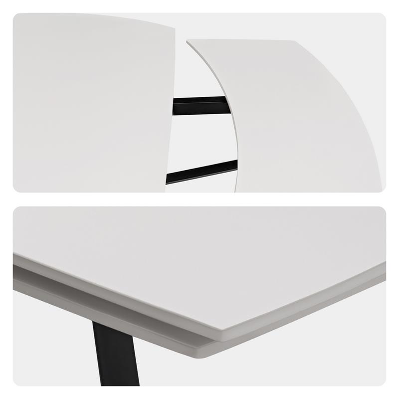 CASSIE TAVOLO EXTEN TOP CERAMICA CREMA 120-180X88X76 CM