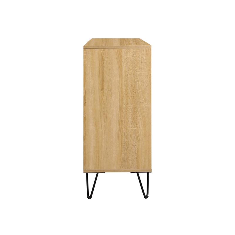 MADRID CREDENZA ROVERE/NERO 142X35,6X83 CM