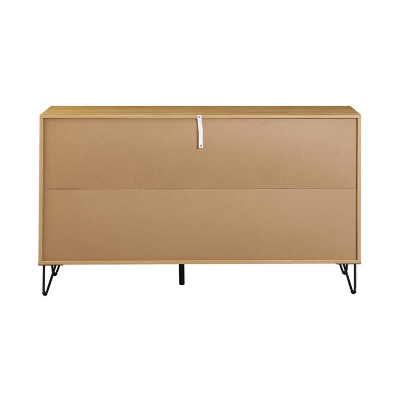 MADRID CREDENZA ROVERE/NERO 142X35,6X83 CM