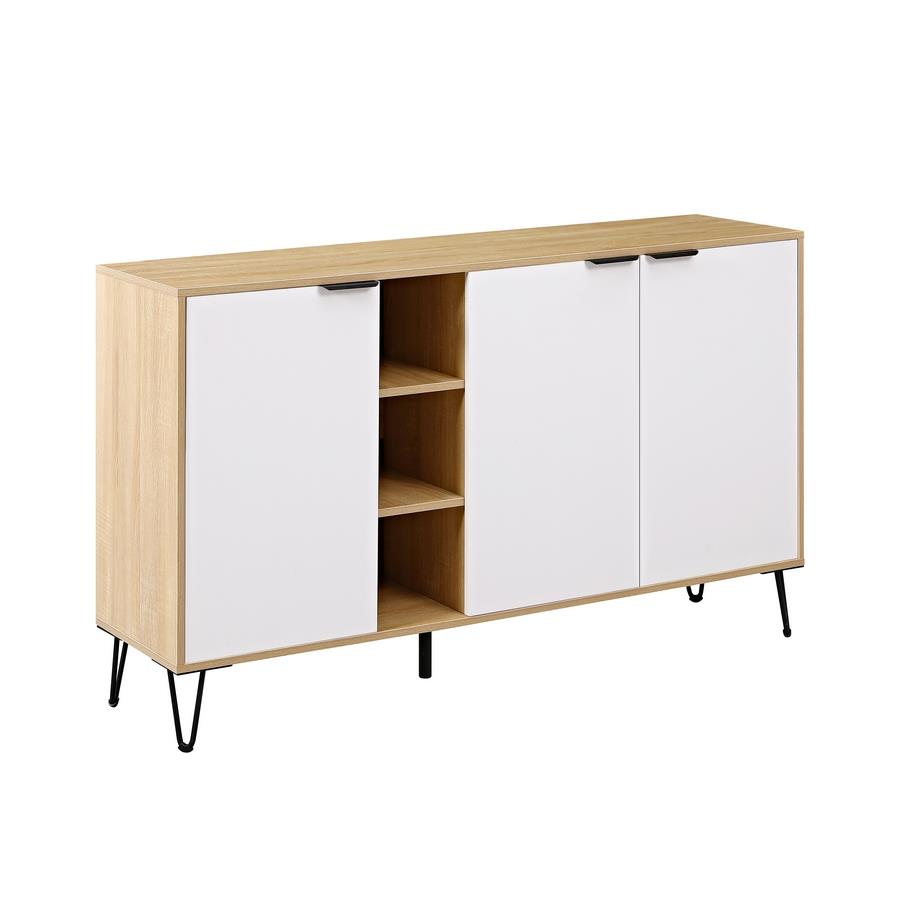 MADRID CREDENZA ROVERE/BIANCO 142X35,6X83 CM