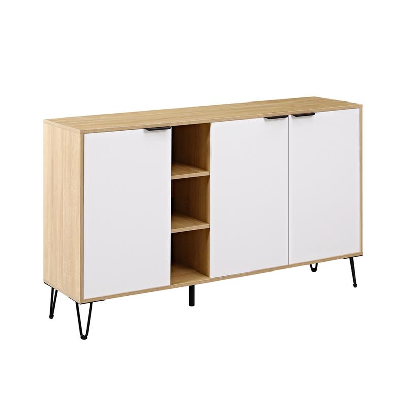 MADRID CREDENZA ROVERE/BIANCO 142X35,6X83 CM