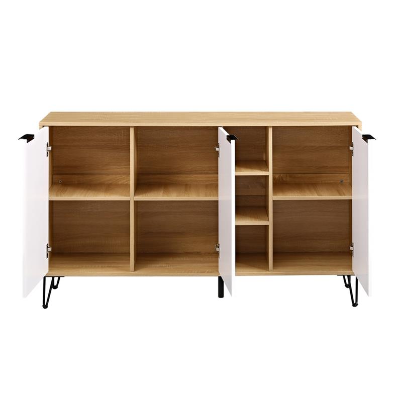 MADRID CREDENZA ROVERE/BIANCO 142X35,6X83 CM