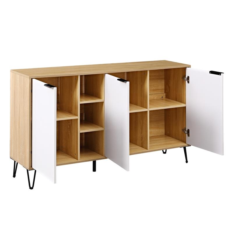 MADRID CREDENZA ROVERE/BIANCO 142X35,6X83 CM
