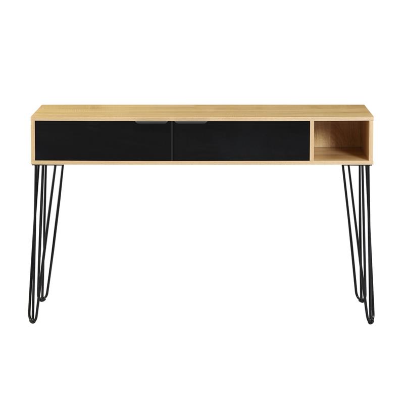 MADRID CONSOLLE ROVERE/NERO 124,5X30X78 CM