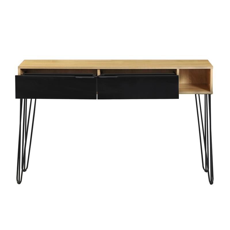 MADRID CONSOLLE ROVERE/NERO 124,5X30X78 CM