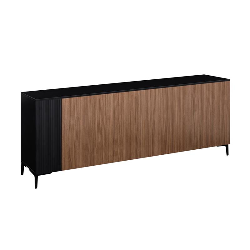 TOLEDO CREDENZA 4 ANTE NOCE/NERO 200X40X74 CM