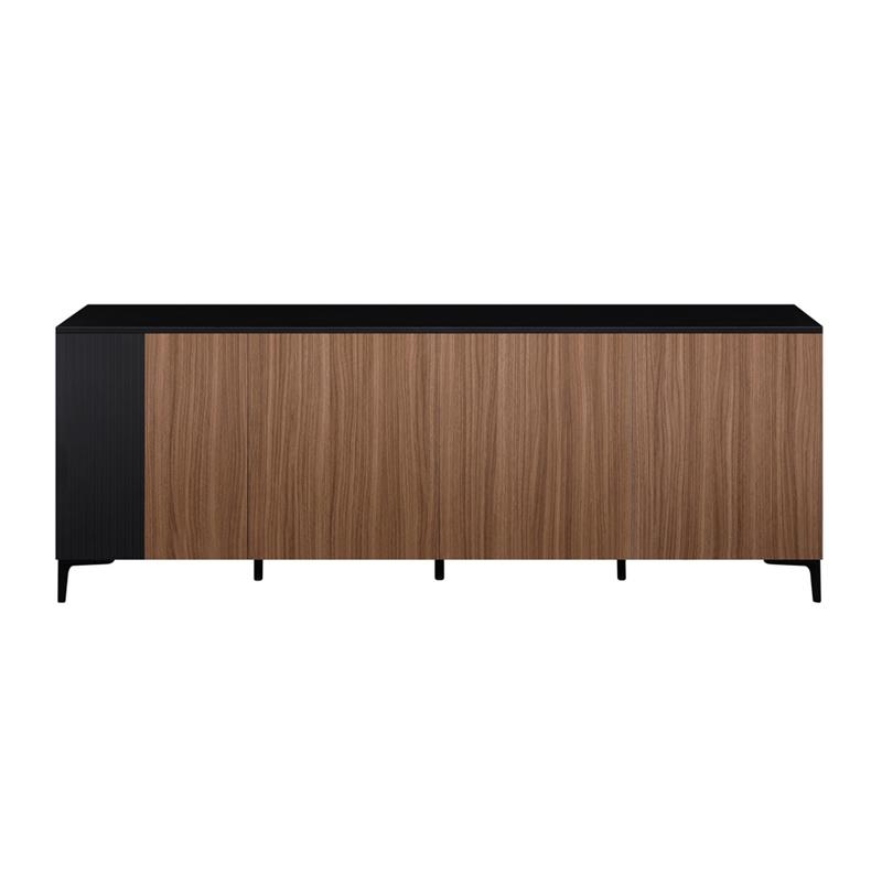 TOLEDO CREDENZA 4 ANTE NOCE/NERO 200X40X74 CM