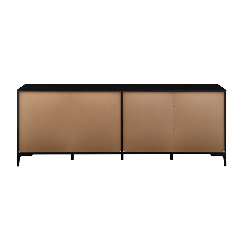TOLEDO CREDENZA 4 ANTE NOCE/NERO 200X40X74 CM