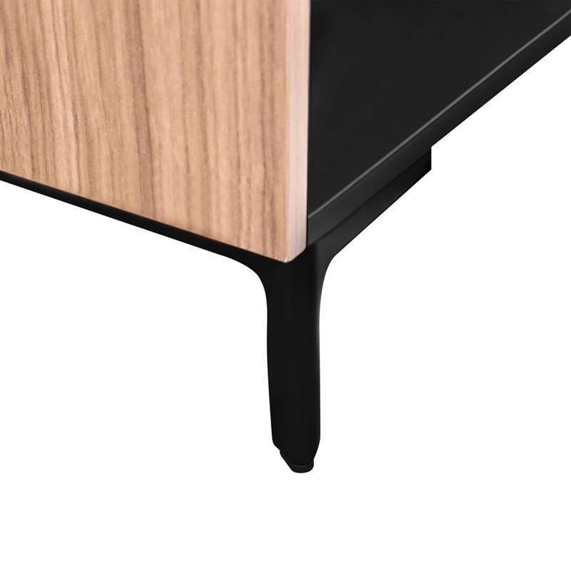 TOLEDO CREDENZA 4 ANTE NOCE/NERO 200X40X74 CM