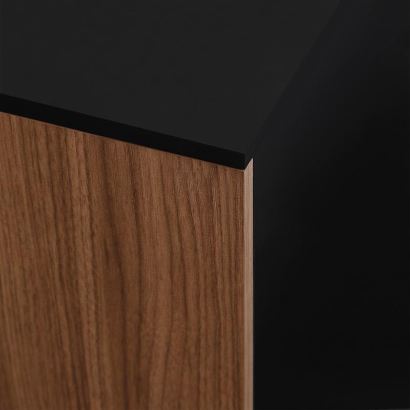 TOLEDO CREDENZA 4 ANTE NOCE/NERO 200X40X74 CM