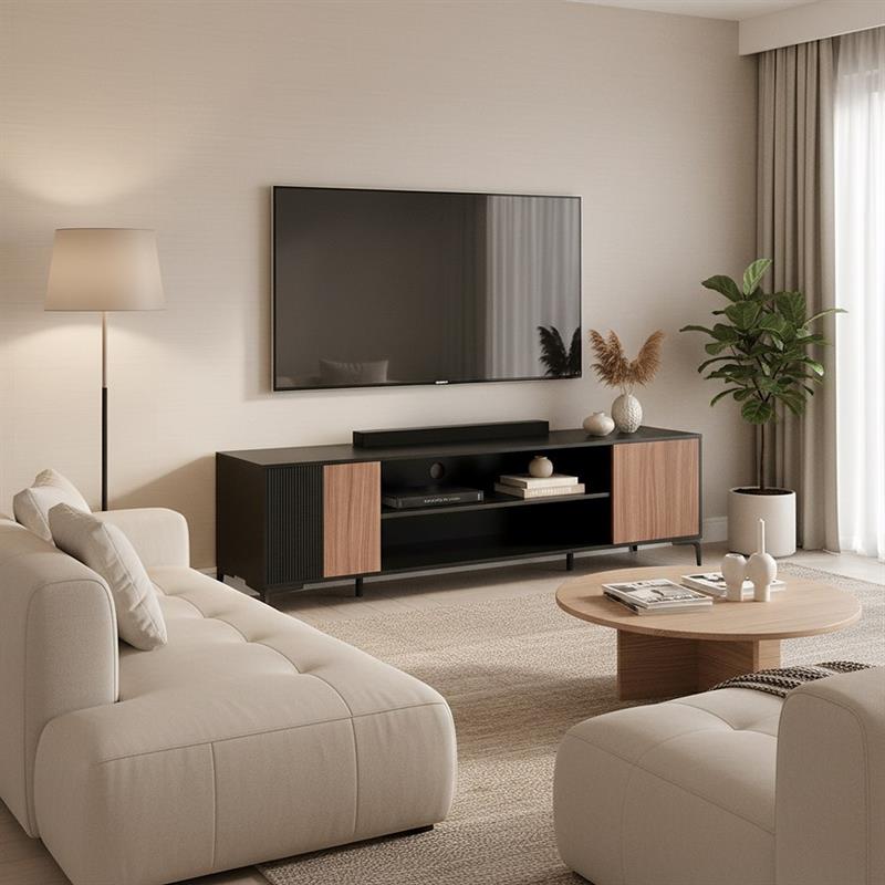 TOLEDO MOBILE TV 2 ANTE NOCE/NERO 180X40X53,4 CM