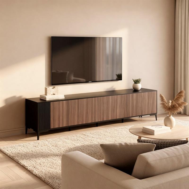 TOLEDO MOBILE TV 4 ANTE NOCE/NERO 200X40X54 CM