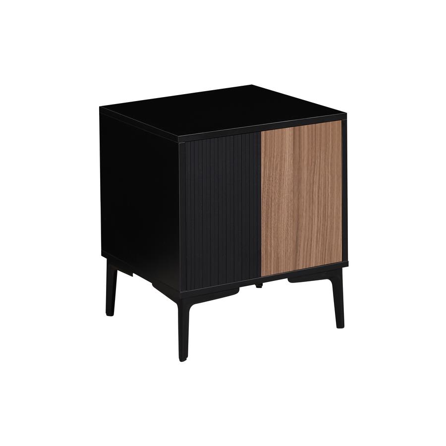 TOLEDO COMODINO NOCE/NERO 44X40X52,5 CM