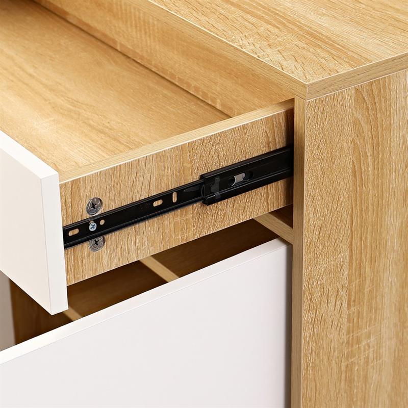 MULTIUSO 2 ANTE 1 CASSETTO BIANCO/ROVERE 76,8X50X113 CM