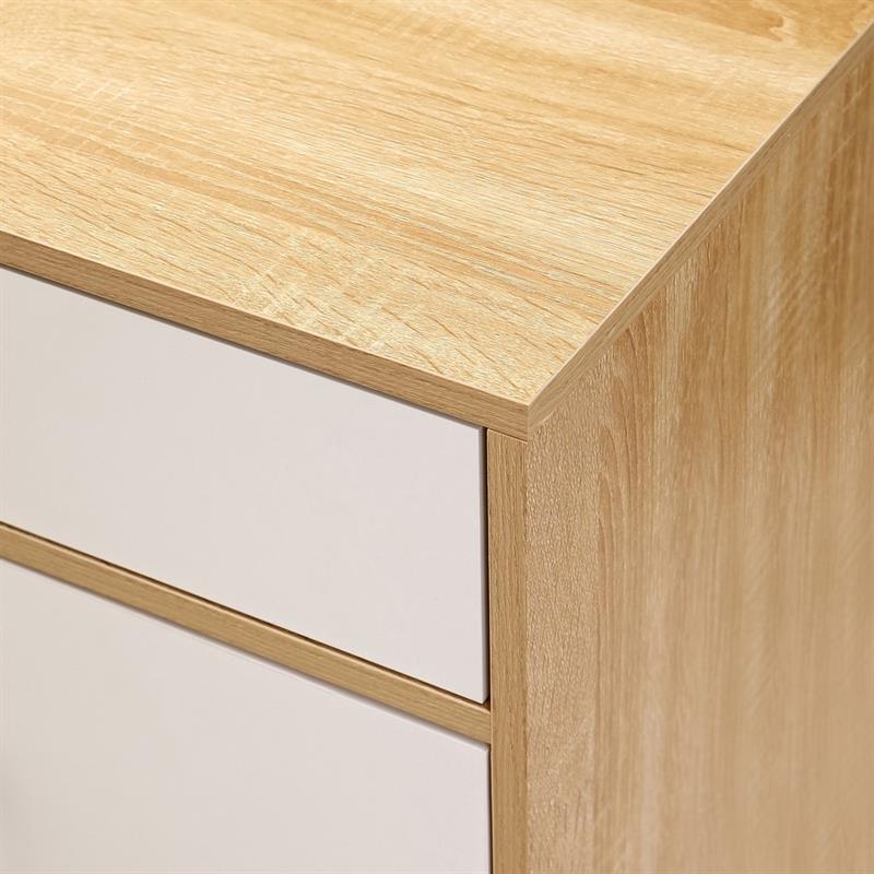 MULTIUSO 2 ANTE 1 CASSETTO BIANCO/ROVERE 76,8X50X113 CM