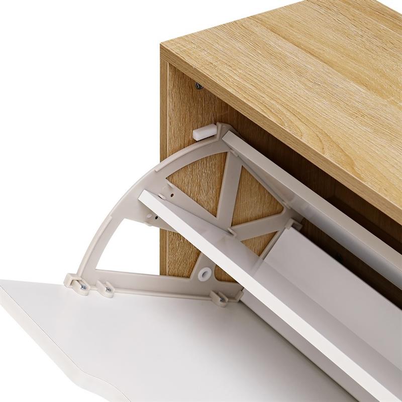 SKY SCARPIERA 4 ANTE ORIZ. BIANCA/ROVERE 105X24X82 CM