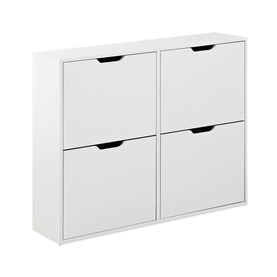 SKY SCARPIERA 4 ANTE ORIZ. BIANCA 105X24X82 CM