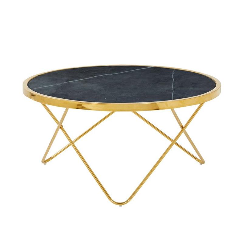 IZMO TAVOLINO MARMO GRIGIO CHIARO 80X80X40 CM