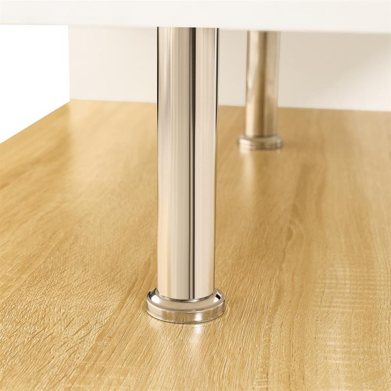 CELIO TAVOLINO BIANCO E ROVERE 90X59,6X42 CM