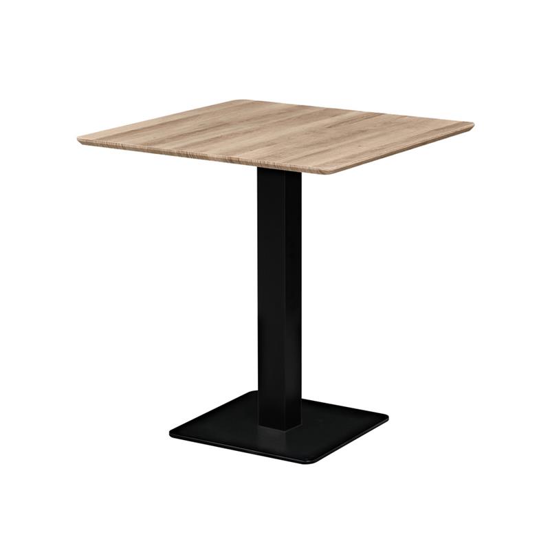 JAGO TAVOLO NERO TOP ROVERE CHIARO 70X70X74 CM