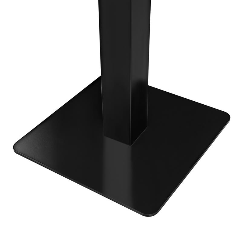 JAGO TAVOLO NERO TOP MARMO GRIGIO SCURO 70X70X74 CM