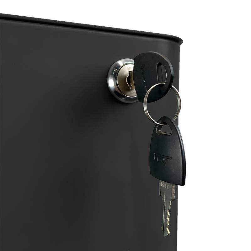 KAY CASSETTIERA METAL NERA 3C 30X50X59,5