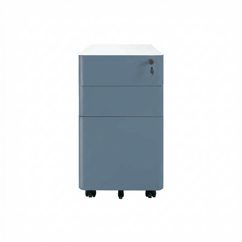 KAY CASSETTIERA METAL CERULEO 3C 30X50X59,5