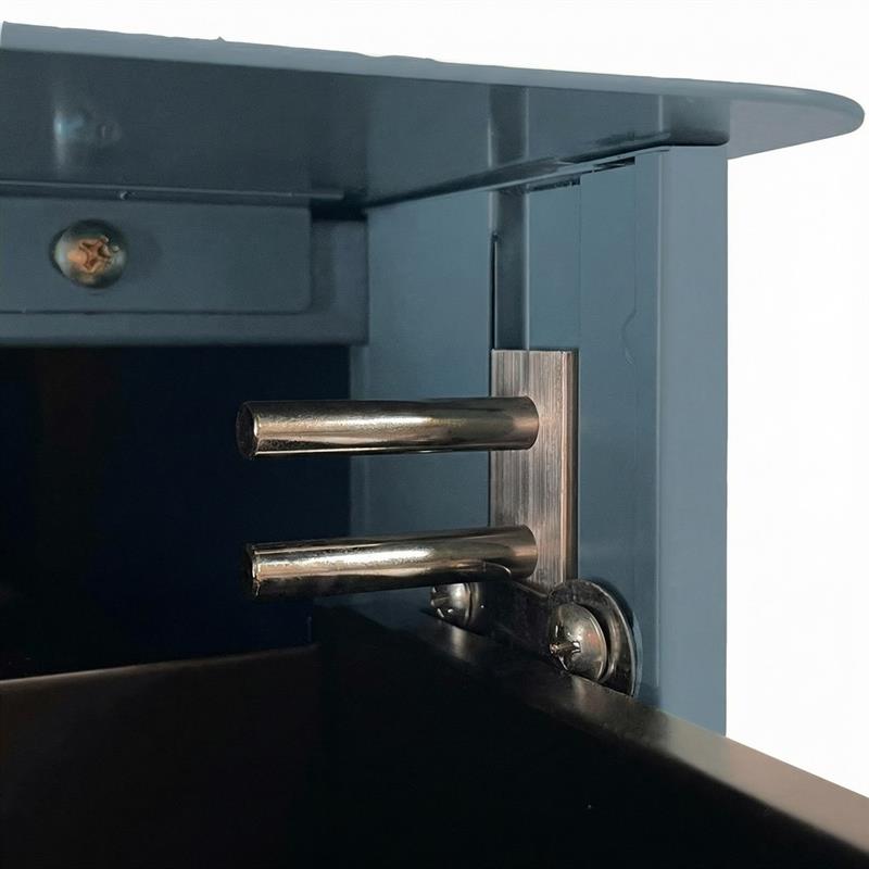 KAY CASSETTIERA METAL CERULEO 3C 30X50X59,5