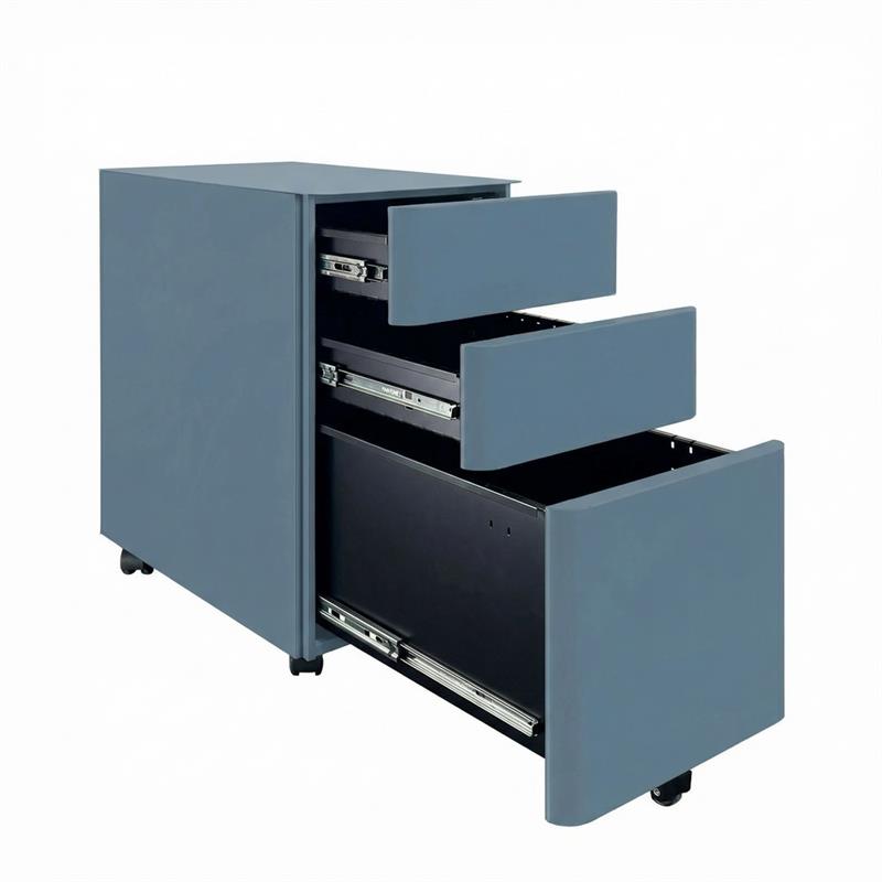 KAY CASSETTIERA METAL CERULEO 3C 30X50X59,5