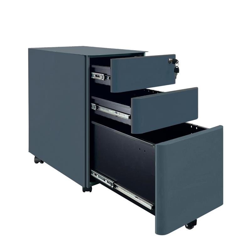 RILEY CASSETTIERA METAL CERULEO 3C 30X50X54