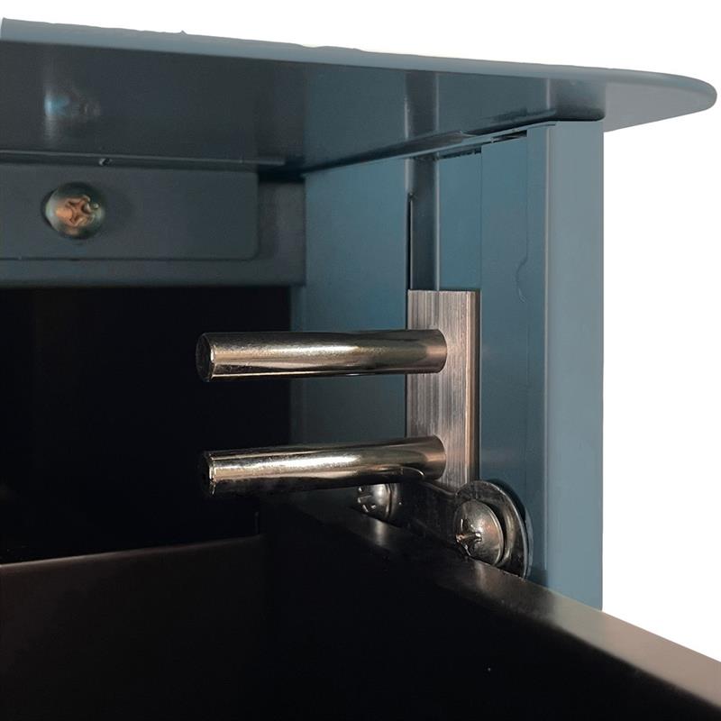 RILEY CASSETTIERA METAL CERULEO 3C 30X50X54