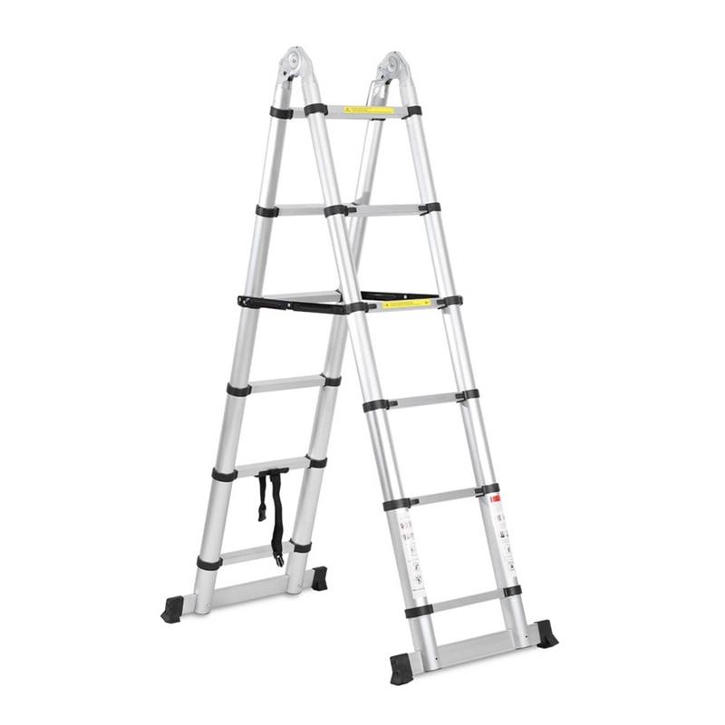 SCALA TELESCOPICA  PIEGHEVOLE ALLUMINIO 3.8M