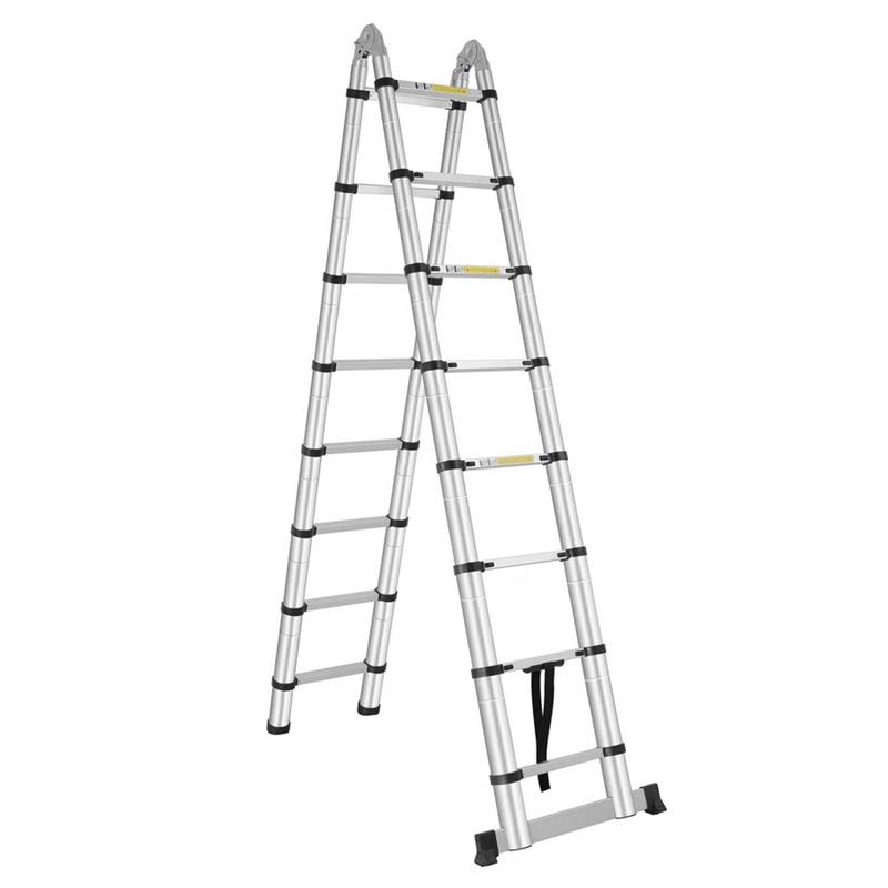 SCALA TELESCOPICA  PIEGHEVOLE ALLUMINIO 5M