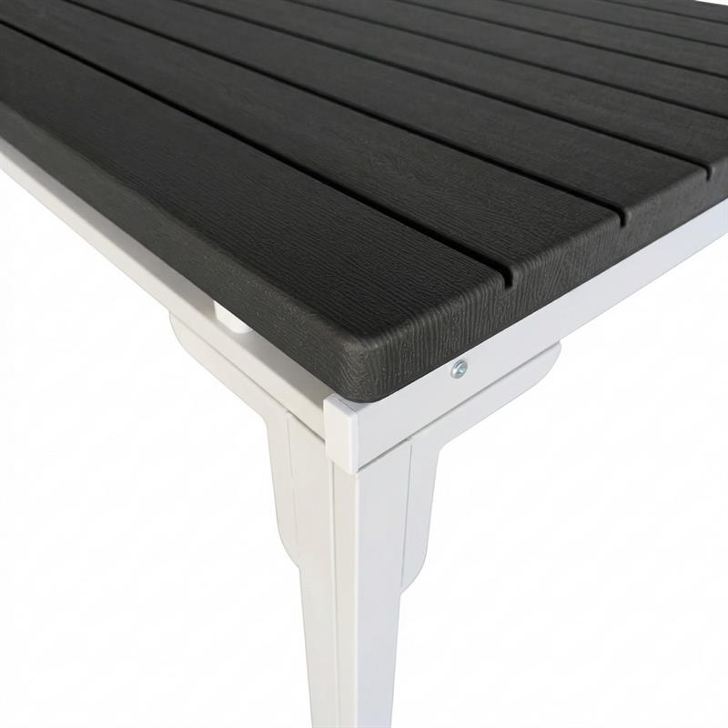 ANDY TAVOLO RESINA GRIGIO EXTEN 180-240X89,5X76